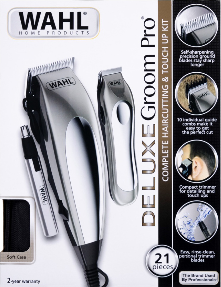 Wahl deluxe deals haircutting kit